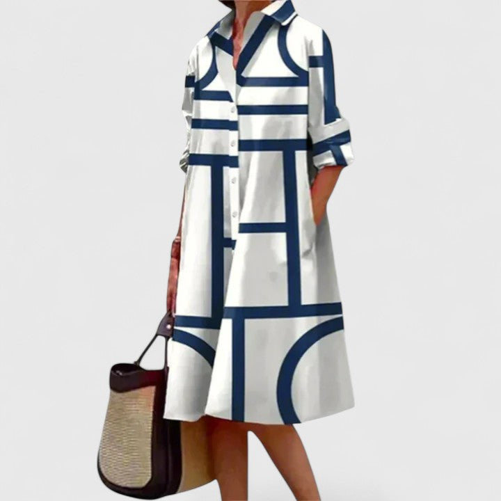 Charlene | Sophisticated Structured Midi Dress
