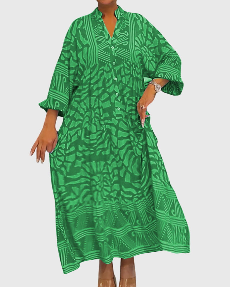 Mckinley™ | Elegant Printed Maxi Dress