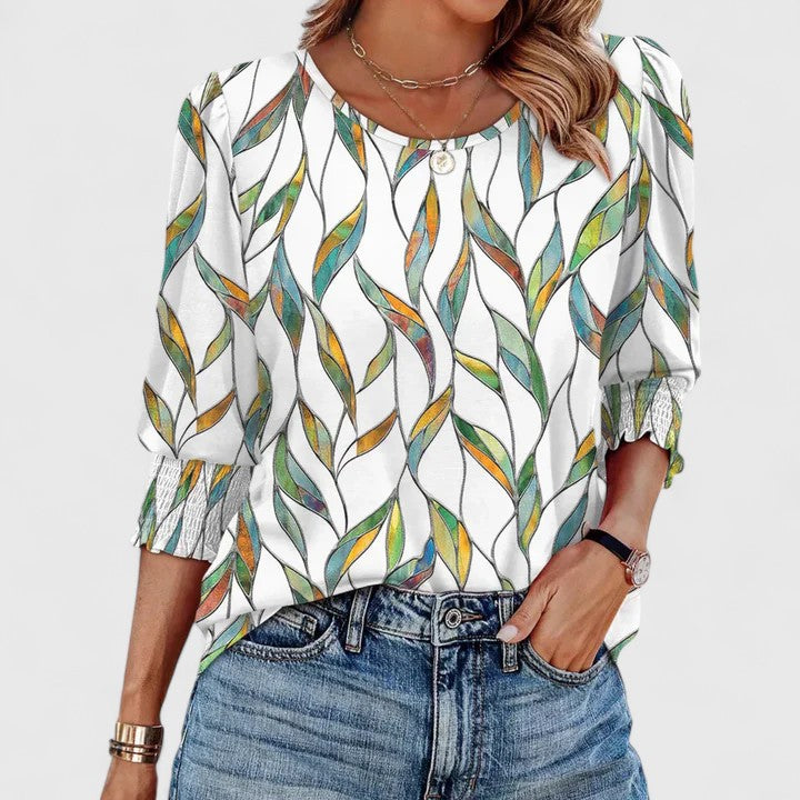 Solara | Elegant Smocked Detail Top