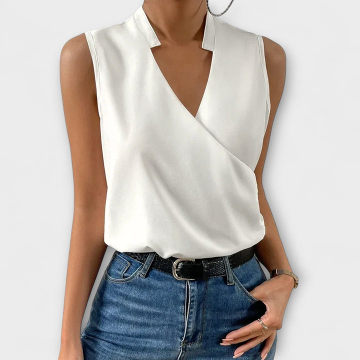 Loretta | Sophisticated V-Neck Top