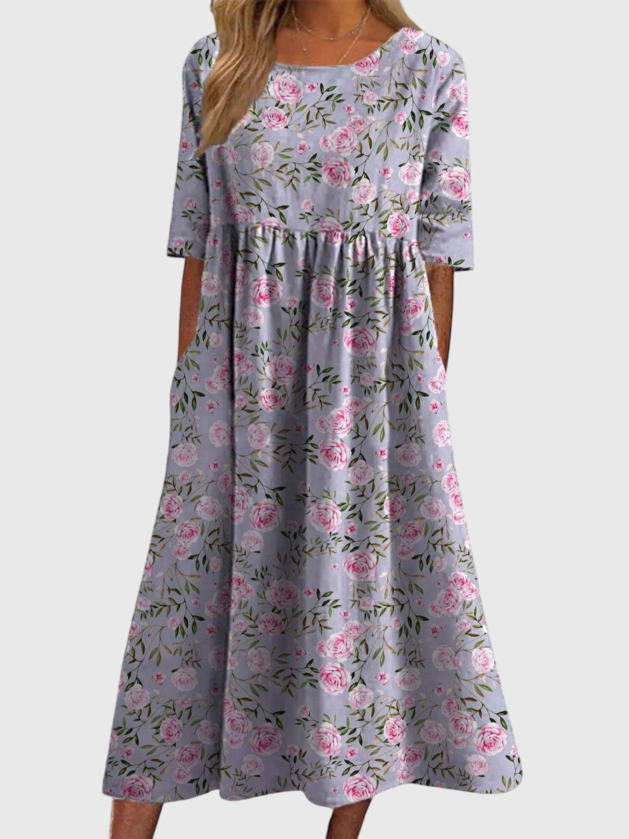 Djala™ | Flattering Slim Fit Midi Dress
