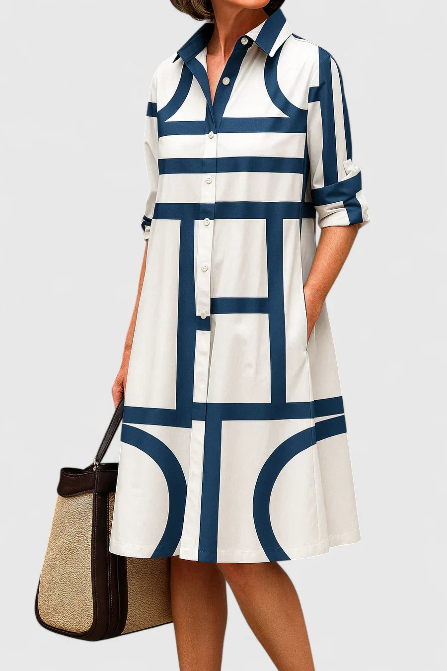 Skarlette | Elegant Minimalist Midi Dress