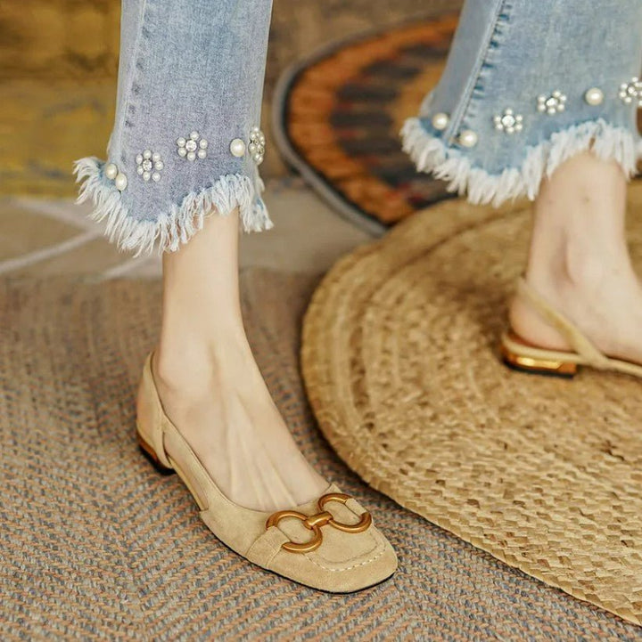 CAMILA™ - ORTHOPEDIC LEATHER BUCKLE SANDALS