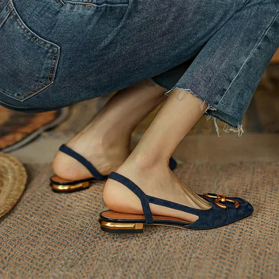 CAMILA™ - ORTHOPEDIC LEATHER BUCKLE SANDALS