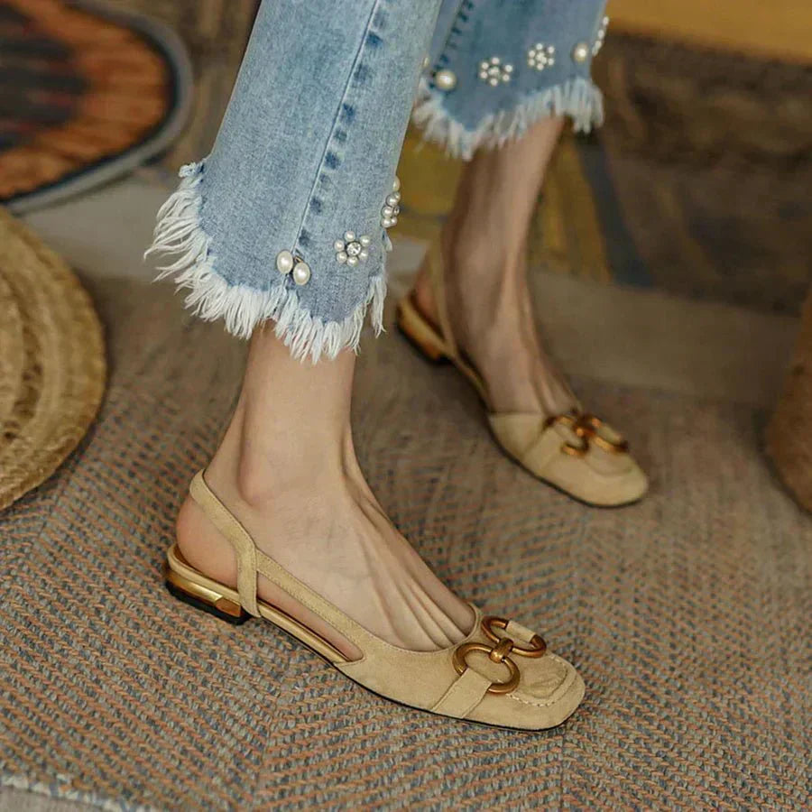 CAMILA™ - ORTHOPEDIC LEATHER BUCKLE SANDALS