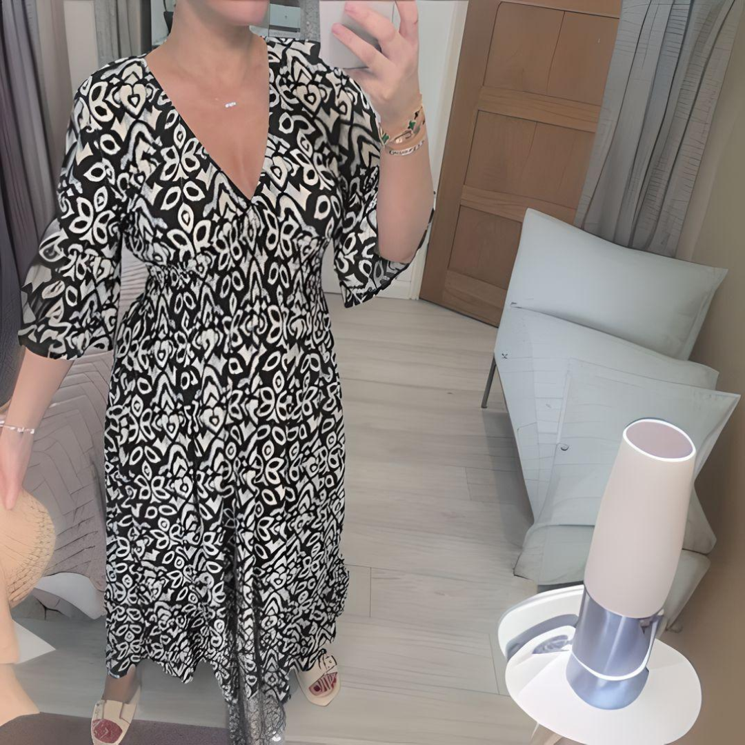 Victoria™ - Boho Printed Dress